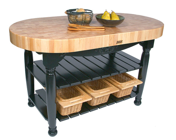 John Boos 16-inch Maple Butcher Block Table with Bonus J A