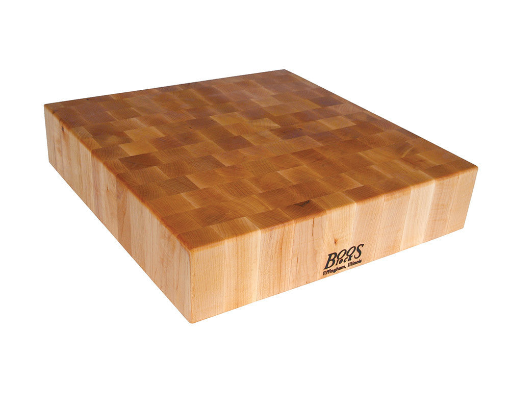 Large Butcher Block Cutting Board With Rubber Feet, Thick Cutting